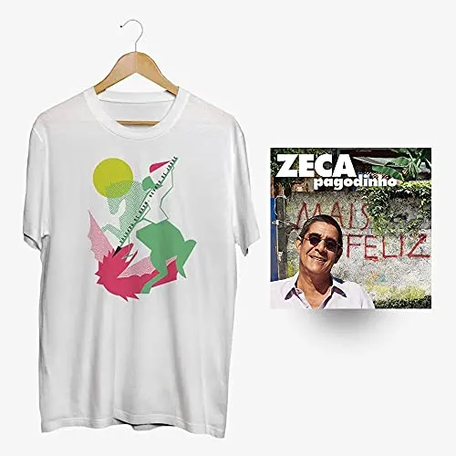 Zeca Pagodinho CD Mais Feliz + Camiseta Soldado de Ogum Branca M